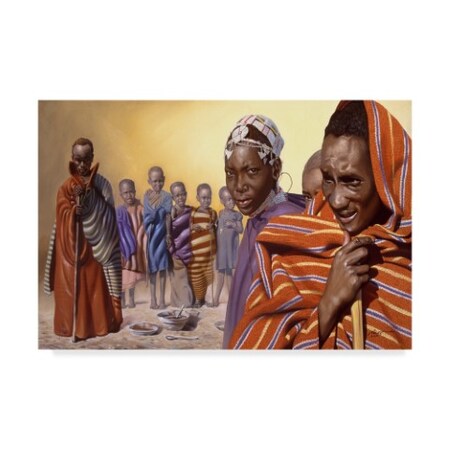 D. Rusty Rust 'Africa Ten' Canvas Art,30x47